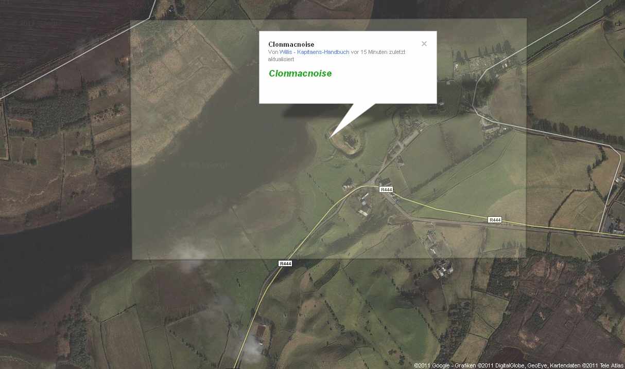  Clonmacnoise;© Google Maps; click to "Clonmacnoise"