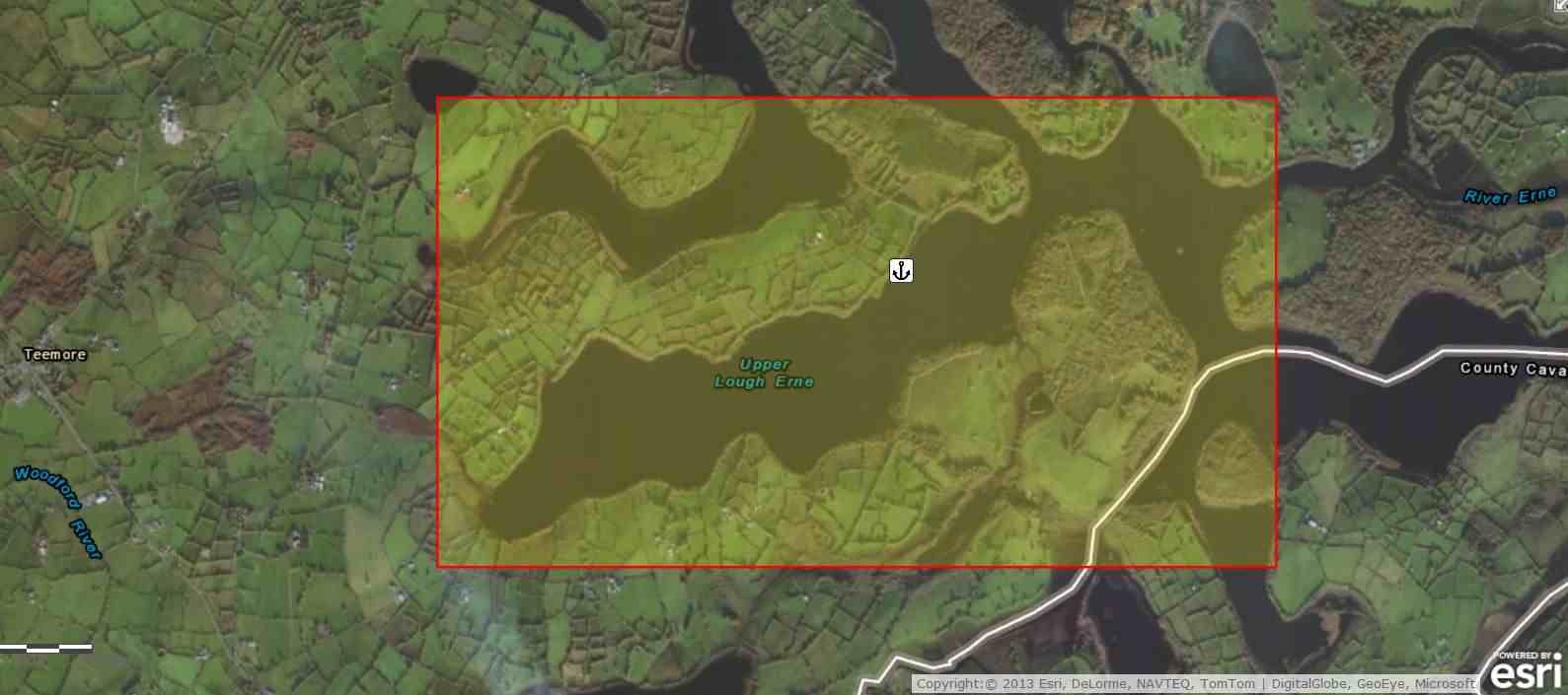 Trial Bay; © esri; click to Arcgis Map "Upper Lough Erne Trailbay" Trial Bay Derryvore Anleger