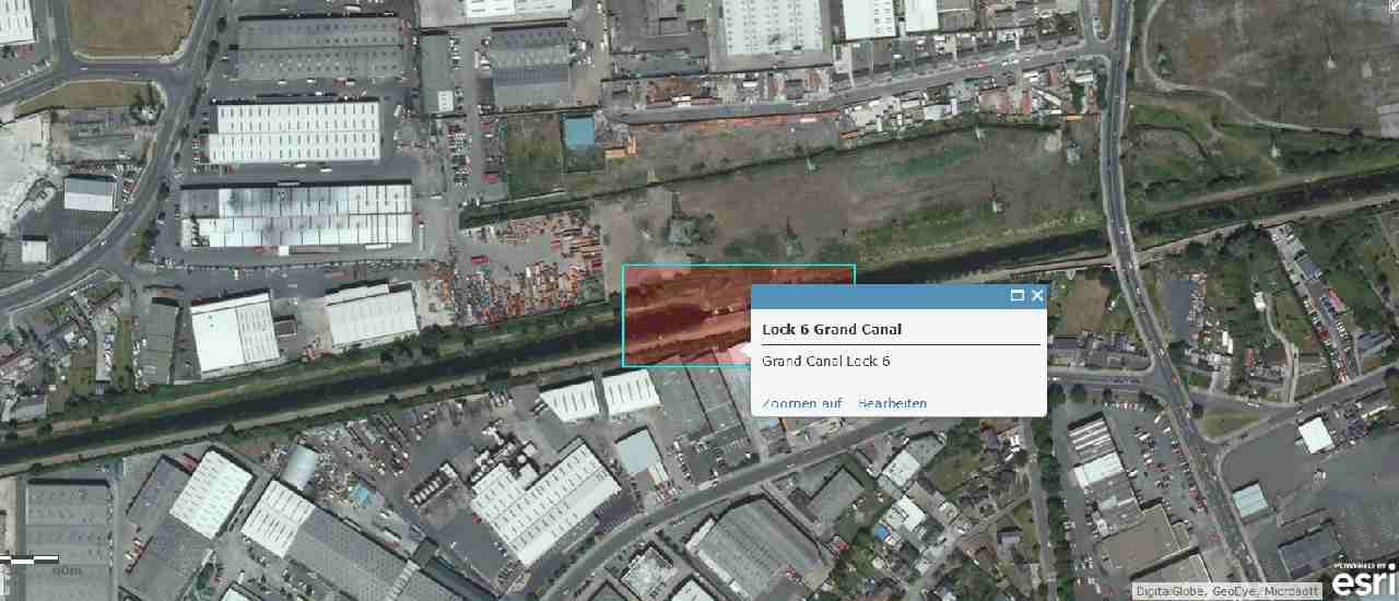 Grand Canal at Lock 6 Ballyfermot,