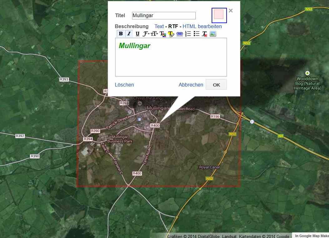 Mullingar McNead's Bridge; © esri; click to " esri maps Mullingar McNead's Bridge"