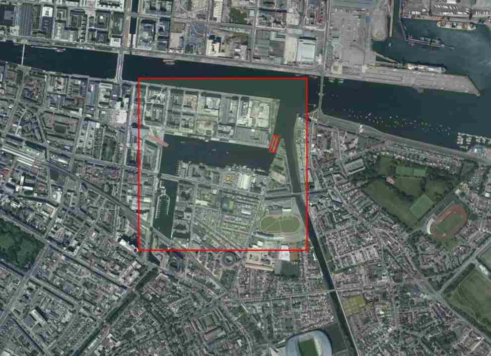 Grand Canal Ringsend; © esri; click picture to "esri-map" Grand Canal Ringsend; © esri; click picture to "esri-map"