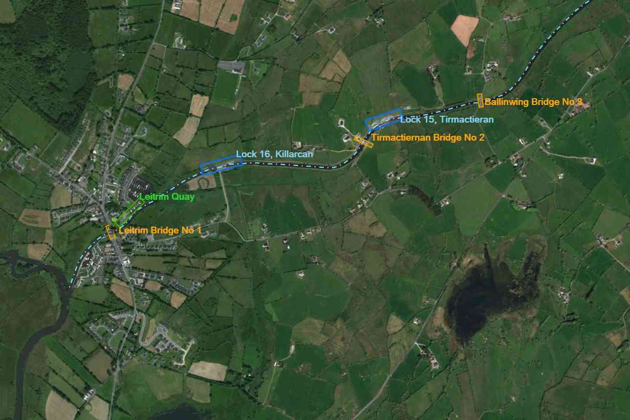 Shannon-Erne Waterway; © esri; click picture to ArcGis Map " Shannone-Erne-Waterway Lock's and Bridges" Lock 16