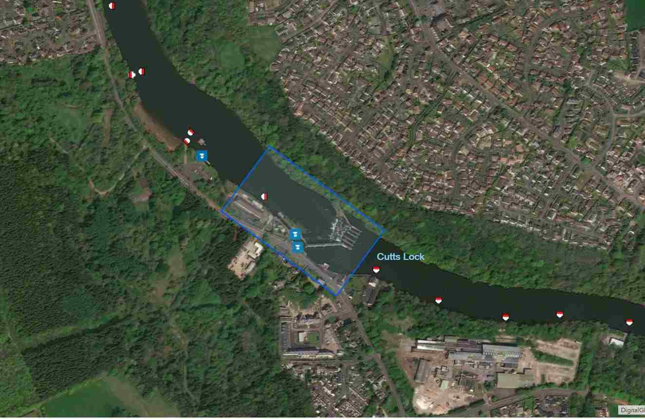 Lock at the Cutts; © esri; click to Arcgis Map "Lock at the Cutts; © esri"