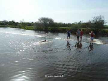 Swimming fun at Levitstown Weir