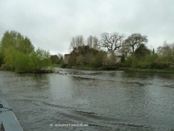 Upper Ballyellen Weir view from bow