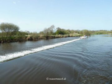 View back at Levitstown Weir