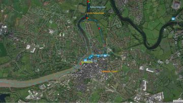 Limerick-Town, Sarsfield's Lock and Arthur's Quay; © esri; click to" esri-map Limerick-Town and Arthur's Quay"