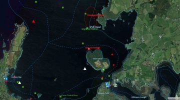 Hexagon Shoal Lough Ree; © esri