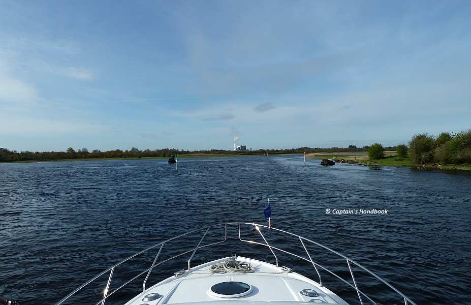 Between a half and one km south of Devenish Island