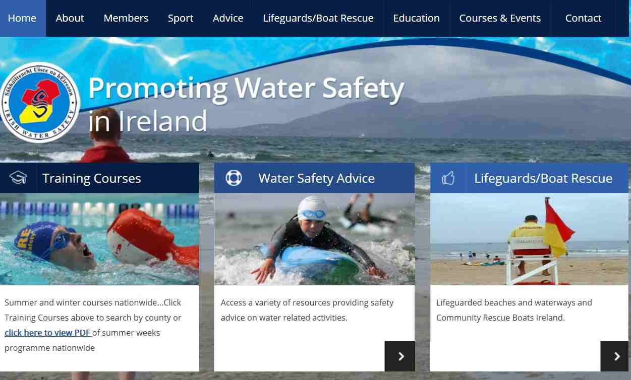 Irish Water Safety; © IWS; click to "IWS-Webside"