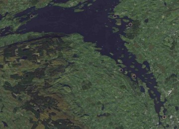Lower Lough Erne; © esri; click to "esri map"