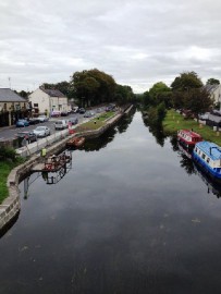 Sallins-Moorings-from-bridge; © Ger Loughlin; click to "IWAI Kildare Home"