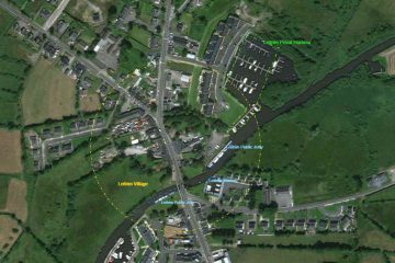 Leitrim; © esri; click to Arcgis Map "Shannon–Erne Waterway at Leitrim Village"