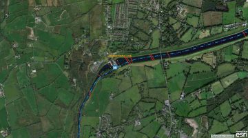 Ardnacrusha to Limerick; © esri, click picture to "Esri-Map, Killaloe over Ardnacrusha to Sarsfield Lock"