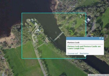 LLE-Portora Lock-Culky Jetty; © esri click to Portora-Lock-Map esri"