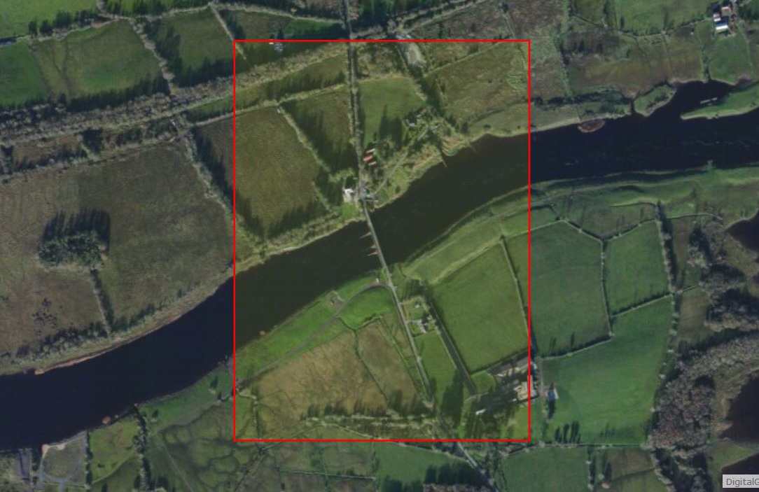 Belleek-Rosscor Bridge; © esri; click to Arcgis Map " Belleek-Rosscor Bridge"