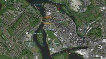 Castle Island Enniskillen;  © esri; click to Arcgis Map "Castle Island Enniskillen" 