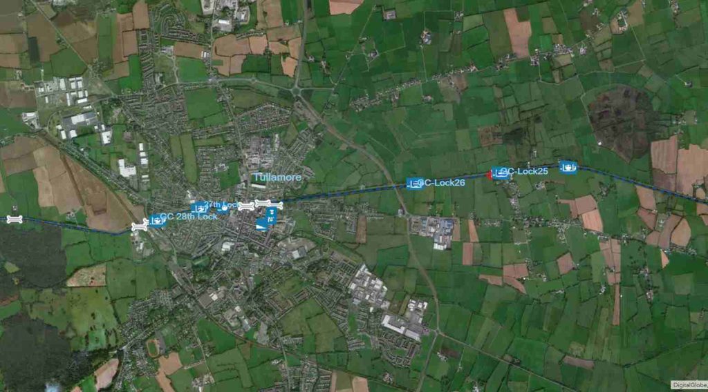 Captain S Handbook Waterways Ireland From A Personal View Of A Hire   Gc 25th 28th Lock Grand Canal Map Aa 1024x568 