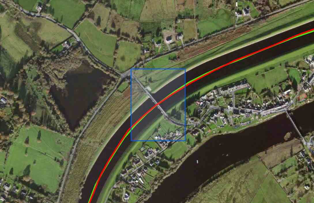 O'Briens Bridge; © esri; click picture to "Argis-Map"