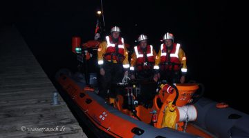 RNLI on Upper Lough Erne Naan Island Night Training