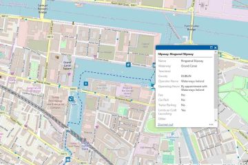 ArcGis-Map Royal-Canal Grand Canal-Navigation Guide © WI; click to "Navigation Guide Waterwaysireland"