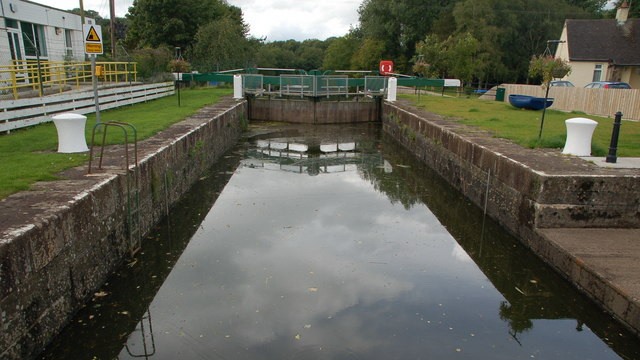 Movanagher lock, Lower Bann navigation; © Copyright Albert Bridge licensed CCL