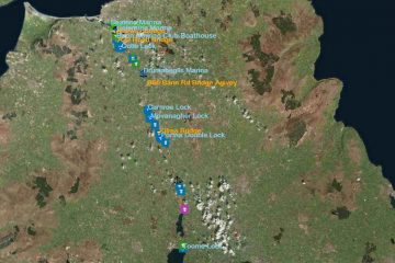 Lower Bann; Coleraine Town Bridge © esri; click to Esri Map lower Bann