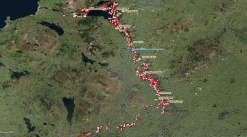 Lough Erne; © esri; click to "esri map"