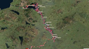 Belturbet boat wreckage; © esri; click to ArcGiMap Erne