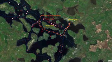 Long Distance Swimming events; © esri; click picture to esri map