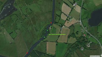 Temp. Green Markers near Leitrim  © esri