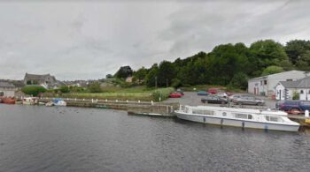 View of Graiguenamanagh Slipway downstream