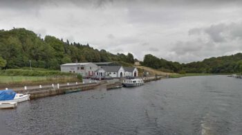 View of Graiguenamanagh Slipway upstream