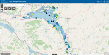 Link to Erne Navigations Guide Lower Lough Erne; © esri; & Waterways Ireland