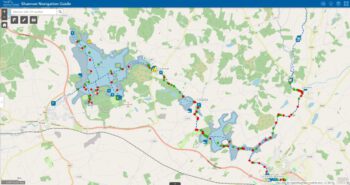 Link to Shannon Navigations Guide River-Boyle Lough Key; © esri; &amp; Waterways Ireland