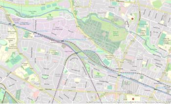 Royal-Canal-Lock 6 , 7and Lock 8; © esri